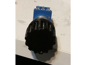 25 mm knurled knob electronics ham radio 3d print model - Mito3D