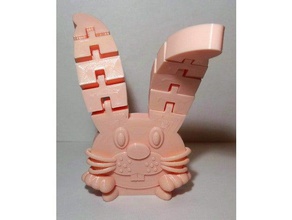 floppy bunny articulated ears easter animals 3d print model - Mito3D