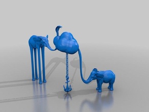 la escultura en nube las esculturas 3d print model - Mito3D