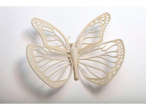 decorativo farfalla arredamento la cellulosa decorazione il fai da te le fibre filamento ikea hack modello di pittura post-elaborazione legno in 3d print model - Mito3D