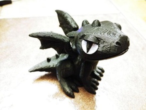 mignon féroce dragon eyes remix sculptures 3d print model - Mito3D
