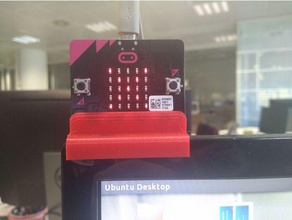 microbit monitor placa de escritório ocupado, livre office bbc ocupado indicador luz criado freecad 3d print model - Mito3D