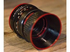 lens hood 49 mm filter mount pentacon 18 50 camera 3d print model - Mito3D