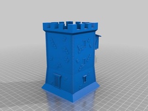 fantasy-Mittelalter-Turm Gebäude & Strukturen fantasy-tower mittelalterlichen Turm tabletop-Rollenspiel 3d print model - Mito3D