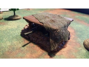 sacchetto di sabbia bunker tetto 28mm rivisto 2017-07-07 oggetti scena bolt action wargame ww2 3d print model - Mito3D