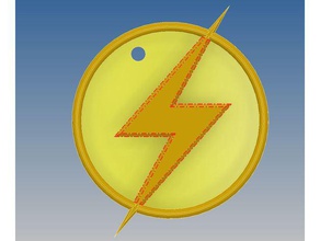 kid flash logo llavero La impresión en 3d 3d print model - Mito3D