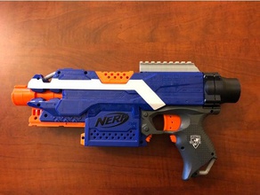 nerf stryfe picatinny top rail toy & game accessories nerfgun blaster gun mod 3d print model - Mito3D