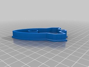 rocket cookie cutter 3d print model - Mito3D