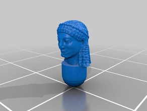 house etryn puritan matriachs people 28mm female head woman 3d print model - Mito3D