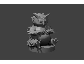 uyku owlbears oyunlar ayı hatun cub d&d dnd dungeons & dragons baykuş pathfinder uyuyor 3d print model - Mito3D