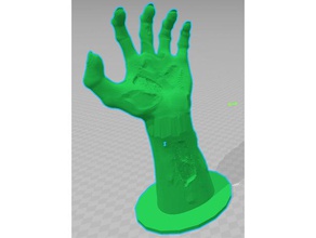zombie mão pedestal A impressão 3d o dia das bruxas zumbi 3d print model - Mito3D