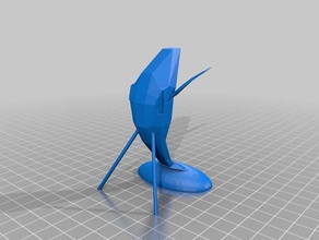whale phone stand accessories 3d print model - Mito3D