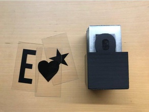 lightbox letter storage 3d print model - Mito3D