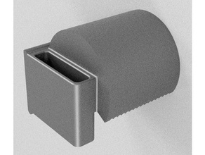 toilet paper holder mobile phone pocket bathroom 3d print model - Mito3D