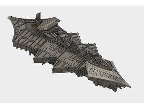 chaos cruisers mk3 toy & game accessories battlefleet gothic bfg 3d print model - Mito3D