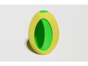 aufschlussreich drucken Ort easter egg Dekor Ostern einfach 3d print model - Mito3D