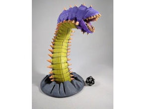 viola worm giochi d&d dnd dungeons & dragons pathfinder 3d print model - Mito3D