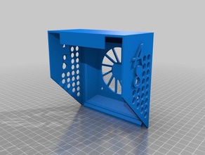 case power supply fan cover anet a8 3d printer parts 3d print model - Mito3D