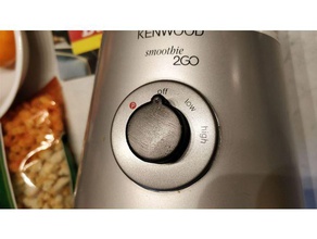 kenwood smoothie 2go knob kitchen & dining 3d print model - Mito3D