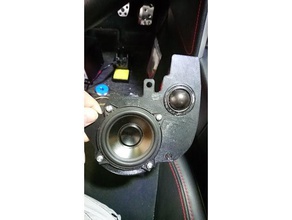 cruscotto speaker adapter toyota gt86 scion fr-s subaru brz automotive andrian audiofilo hi-fi per auto hifi 3d print model - Mito3D