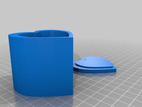 heart box lid 3d printing 3d print model - Mito3D