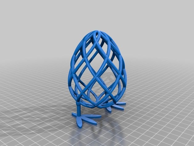 in piedi uovo kinder v2 e v1 arredamento la pasqua di sorpresa gamba 3D print model - Mito3D
