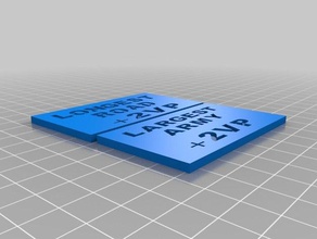 semplice strada più lunga esercito grande token di catan giocattolo & accessori gioco 3d print model - Mito3D