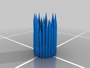 crayons de titulaire bureau porte-crayon 3d print model - Mito3D