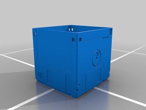 Disquete de 3,5 caixa organização a multifunção porta-lápis armazenamento 3d print model - Mito3D