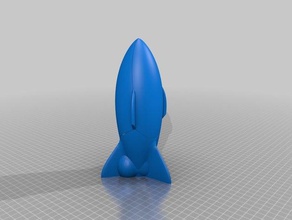 cool rocket art 3d print model - Mito3D