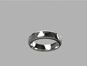 witcher axii ring jewelry amiedd geek signs 3 3d print model - Mito3D