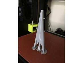 spacex falcon 9 a modifié l'atterrissage jambes sculptures de modèle la nasa fusée 3d print model - Mito3D