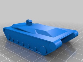 basic tank Spielzeug & Spiele openscad tinkercad 3d print model - Mito3D