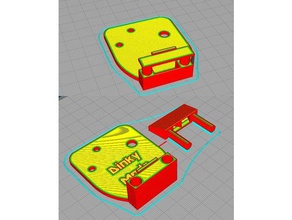 bibo 50mm blower fan mount & duct 3d printer parts 3d print model - Mito3D