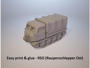 easy print & glue - rso raupenschlepper ost i veicoli 3d print model - Mito3D