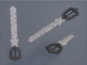 kingdom hearts 3 llave espada riku props cosplay prop 3d print model - Mito3D