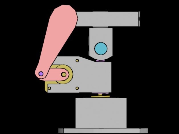 passo pan-tilt robótica 3D print model - Mito3D