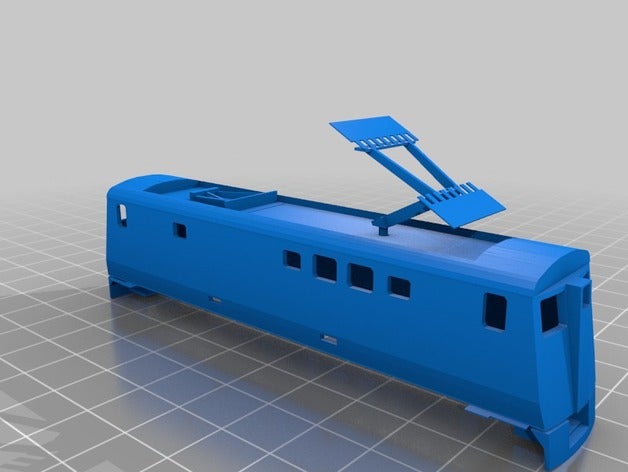 n escala sul-africano classe 18e locomotiva elétrica A impressão 3d modelo de trem modelos trens n-escala 3D print model - Mito3D