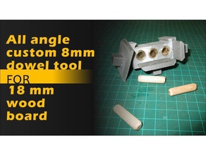 alle Winkel, Dübel, Werkzeug, 1,8 mm Bord hand-Werkzeuge Dübel tool tools Holzbearbeitung Werkzeug Holz 3d print model - Mito3D