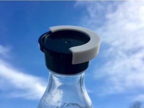 soda stream di cristallo - tappo bottiglia marcatore cucina & sala da pranzo personalizzati cap 3d print model - Mito3D