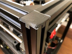 3030 de la tapa del extremo redondeado esquina Impresora 3d las piezas extrusión 3d print model - Mito3D