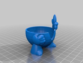 mr weubotter easter egg holder household 3d print model - Mito3D