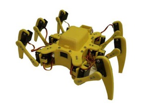 Impressos em 3d 18dof hexapod robótica robô 3d print model - Mito3D