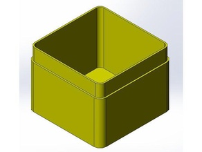 enclosure 120x120x90 containers 3d print model - Mito3D