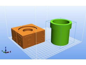 mario bros base de la maceta La impresión en 3d 3d print model - Mito3D