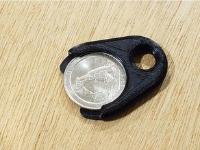 aldi shopping cart coin holder - keychain us quarter organization aldi's 3d print model - Mito3D