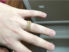 anel de casamento jóias casado mens wediing 3d print model - Mito3D