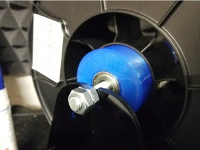 filamentspulen-halter mit kugellager 3d printer parts filament holder spool 3d print model - Mito3D