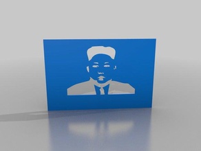 kim jong-un sculture 3d print model - Mito3D