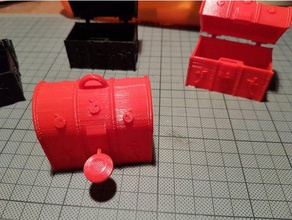 boîte à trésor schatzkiste deko le 3d print model - Mito3D